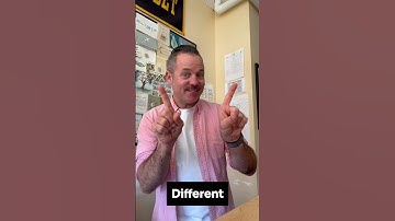 How to Sign "Different" in ASL