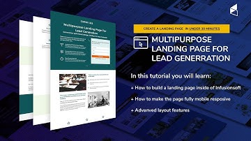 Design a Landing page that converts inside of Infusionsoft