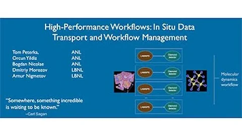 Hi-Performance Workflows: In Situ Data Transport and Workflow Management