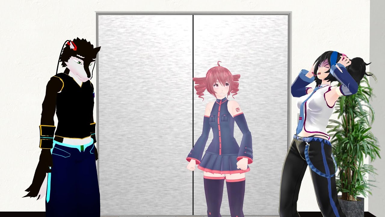 [MMD Talkloid] Ruko hates Aro for being a furry and Kiritan saves the ...