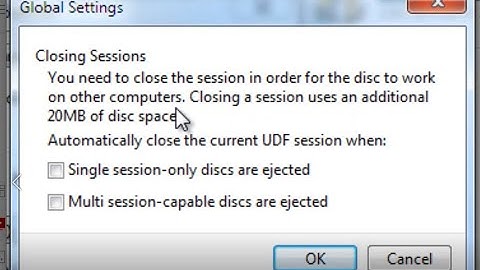 How to close UDF session for disc to works on other computers windows 7