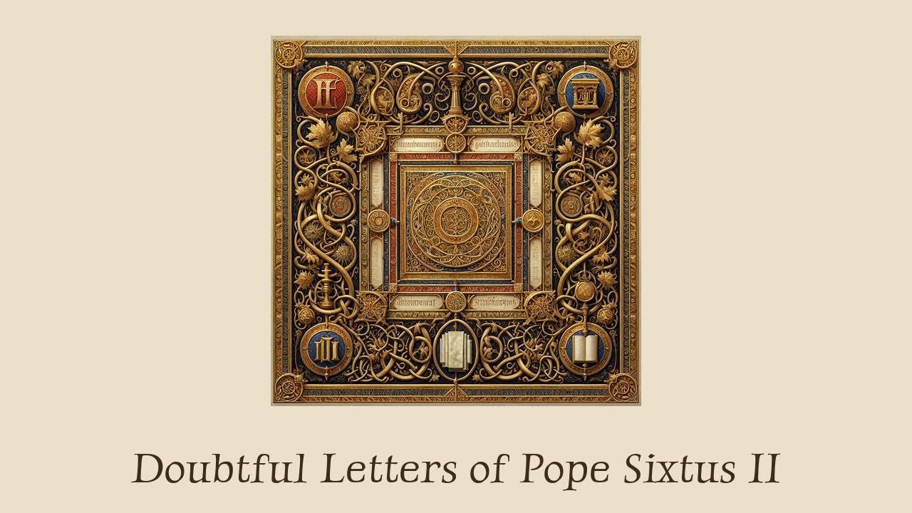 Doubtful Letters with Fragments of Dionysius of Alexandria | Pope Sixtus II