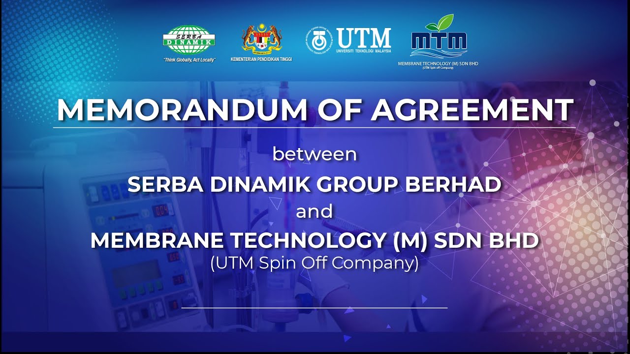 Memorandum of Agreement, Virtual Signing between Serba Dinamik ...
