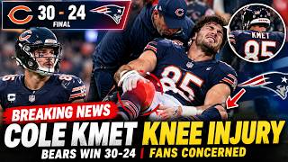 Chicago Bears Fans WORRIED After Cole Kmet Knee Injury | Bears Win Thriller Against Patriots