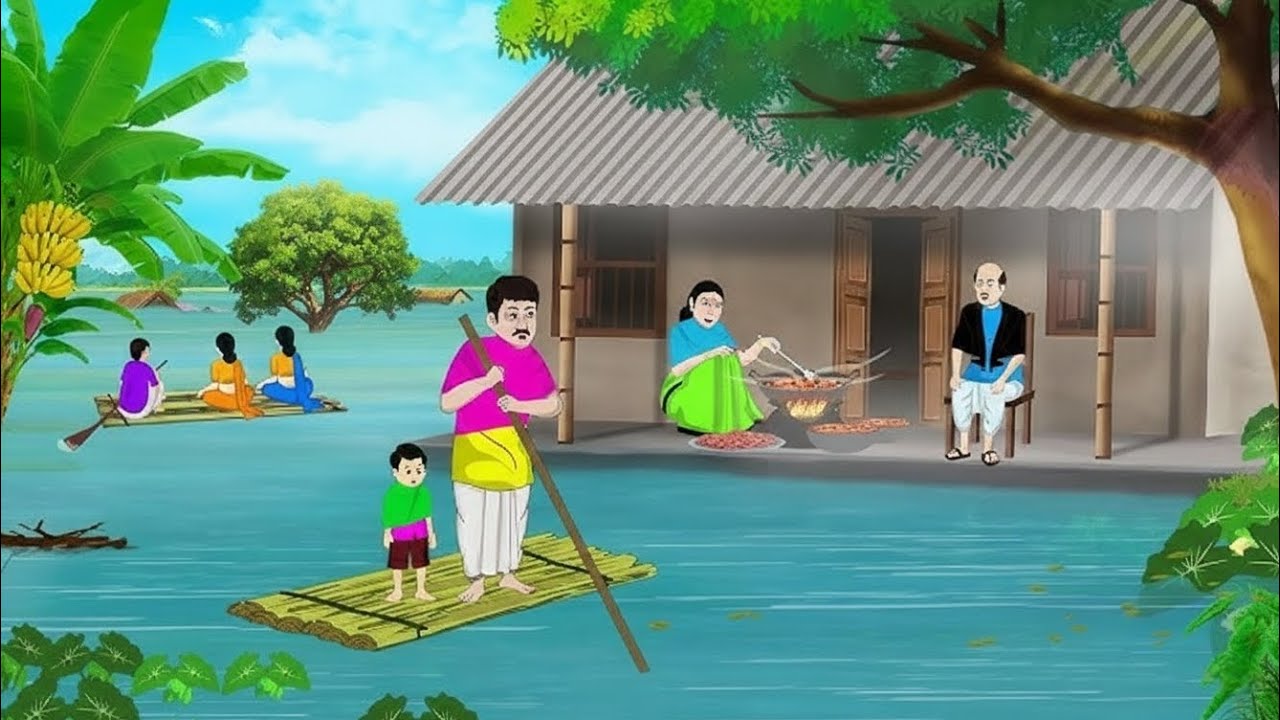 ভেলার উপর কুমড়ো পোলাও | Abdullah YouTube Rupkothar Bangla GolpoDadi maarjuli