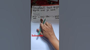 Trick to find number of Sigma and pi bonds in a molecule #neet #neetaspirants #motivation