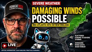 LIVE NOW: Severe Storms Mid-Atlantic & New Eng | Official Info. Calm Analysis. Practical Guidance.