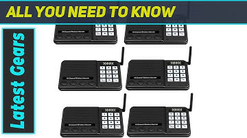 Advanced 6 Pack Wireless Intercom System for Home & Office
