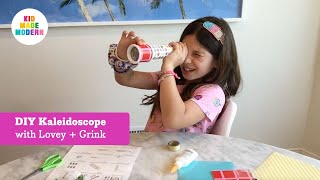 STEAM Activity Tutorial Kaleidoscope 💎 Paper Craft 🖍 Kids Art and Crafts Tutorial 🎨 Kid Made Modern