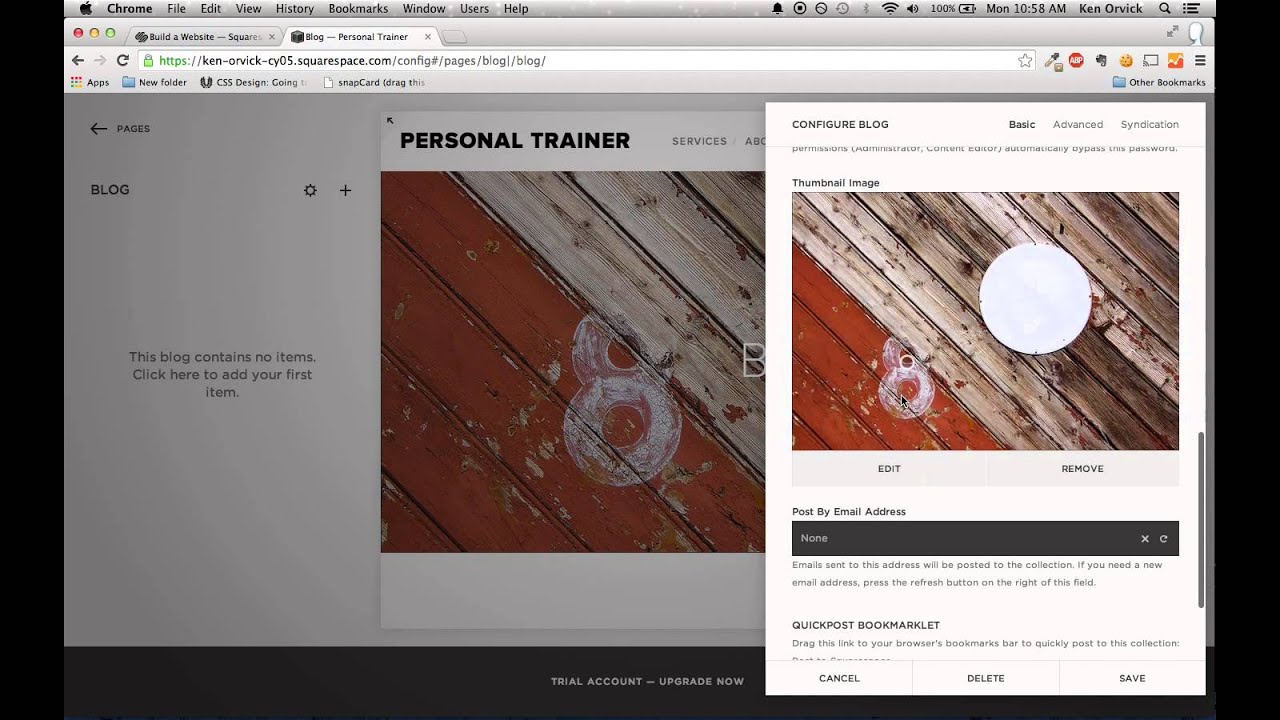 Build a Mobile-Friendly Personal Training Website & Blog Using Squarespace