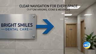 1221 Custom Directional Signage Business Wayfinding Parking Building Signs AUTARIS USA