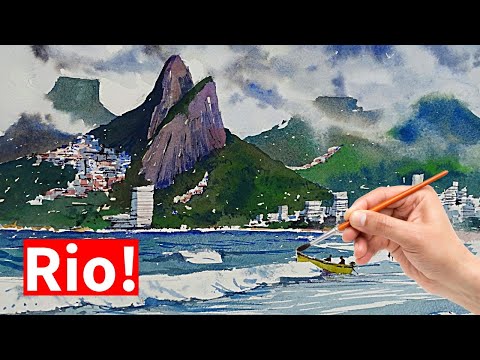 Rio de Janeiro Watercolour Tutorial