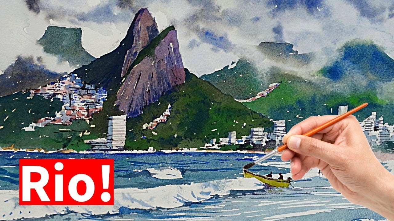 Rio de Janeiro Watercolour Tutorial