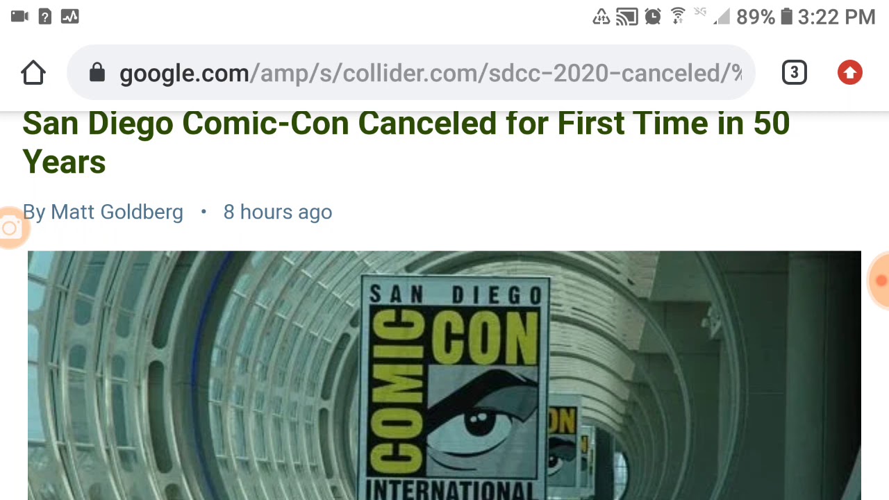 San Diego Comic-Con canceled! Due to the Coronavirus!
