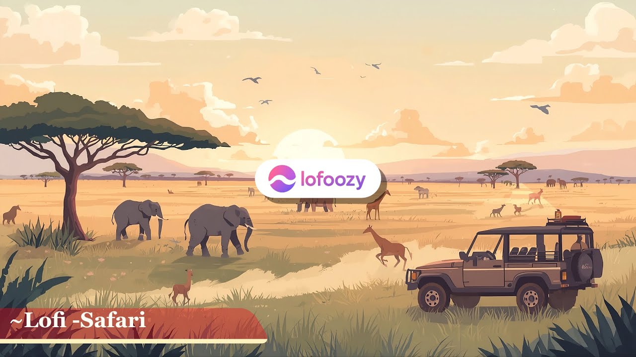 “Lofi Safari 🐘 Warm Beats for Study, Focus & Calm Adventure” 