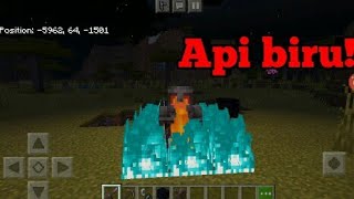 Kita menemukan cara membuat api biru di minecraft