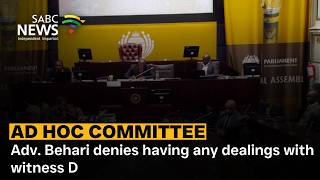 Ad Hoc Committee | Paul O'Sullivan to testify tomorrow