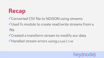 Use Streams to Extract, Transform, and Load CSV Data