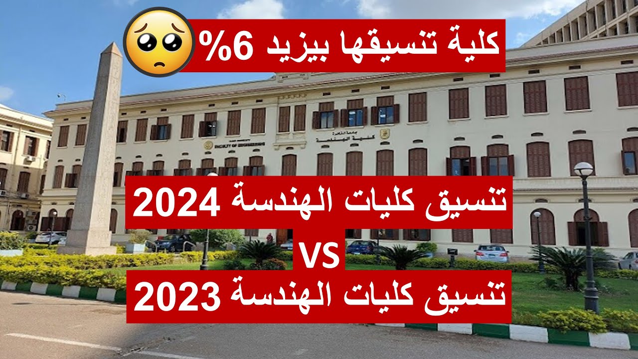 مقارنة بين تنسيق كليات الهندسة 2024 و 2023 | زيادة هائلة في التنسيق ( كلية تنسيقها زاد 6% 😮 )