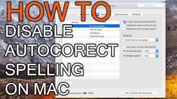 How to disable autocorrect on Mac