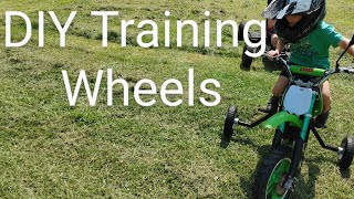 DIY electric dirt bike training wheels