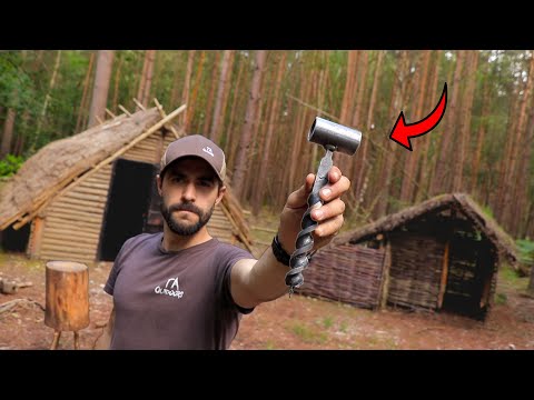 Testing the Alec Steele Auger in the Woods! Bushcraft Project