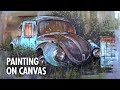 HOW TO PAINT AN ANTIQUE CAR USING OILS