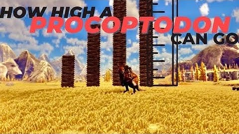 How high can a Procoptodon ACTUALLY jump?? | ARK - Fjödur