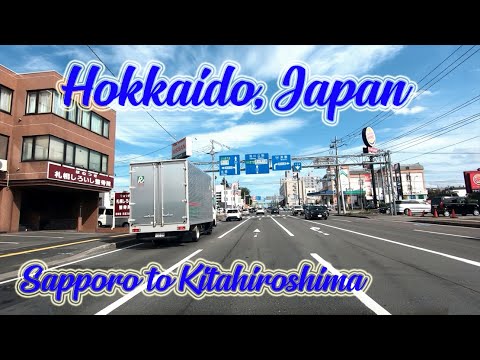 HOKKAIDO! Drive in Hokkaido, Japan.  Drive to Kitahiroshima from Sapporo. ORANGE ua