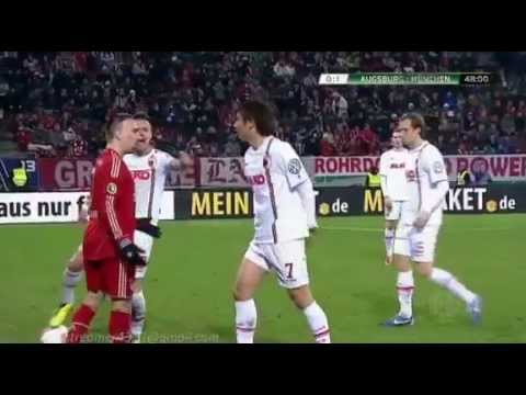 franck-ribéry-fight-horror-red-card-slapping-ja-cheol-koo-(-fc-augsburg-vs-fc-bayern-münchen)