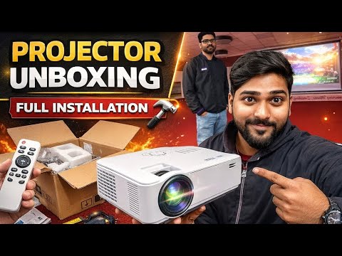 Epson projector unboxing and full installation step by step