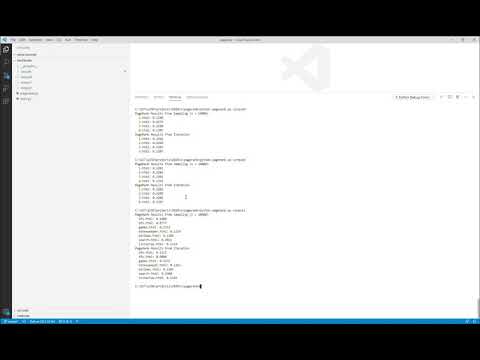 CS50’s Introduction to Artificial Intelligence with Python: Pagerank Project Demo