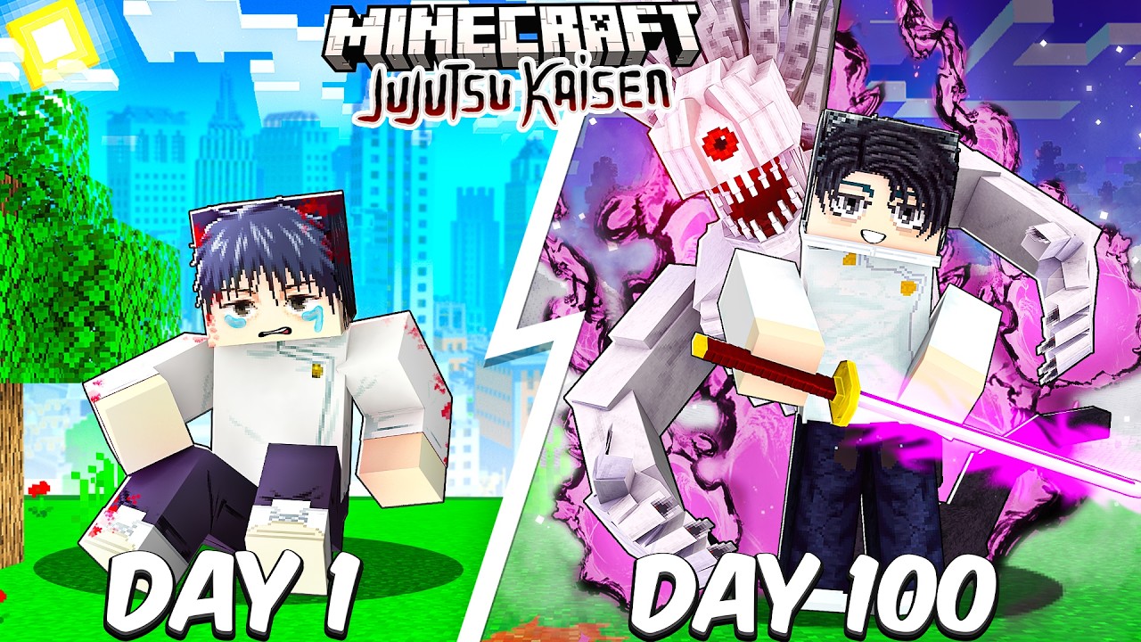 I Survived 100 Days as Yuta Okkotsu in Jujutsu Kaisen Minecraft...