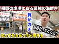 【放送事故】豪快すぎる福岡の漁港の漁師飯屋で海鮮丼を注文したら生きてるやつが出てきたんだけどwww