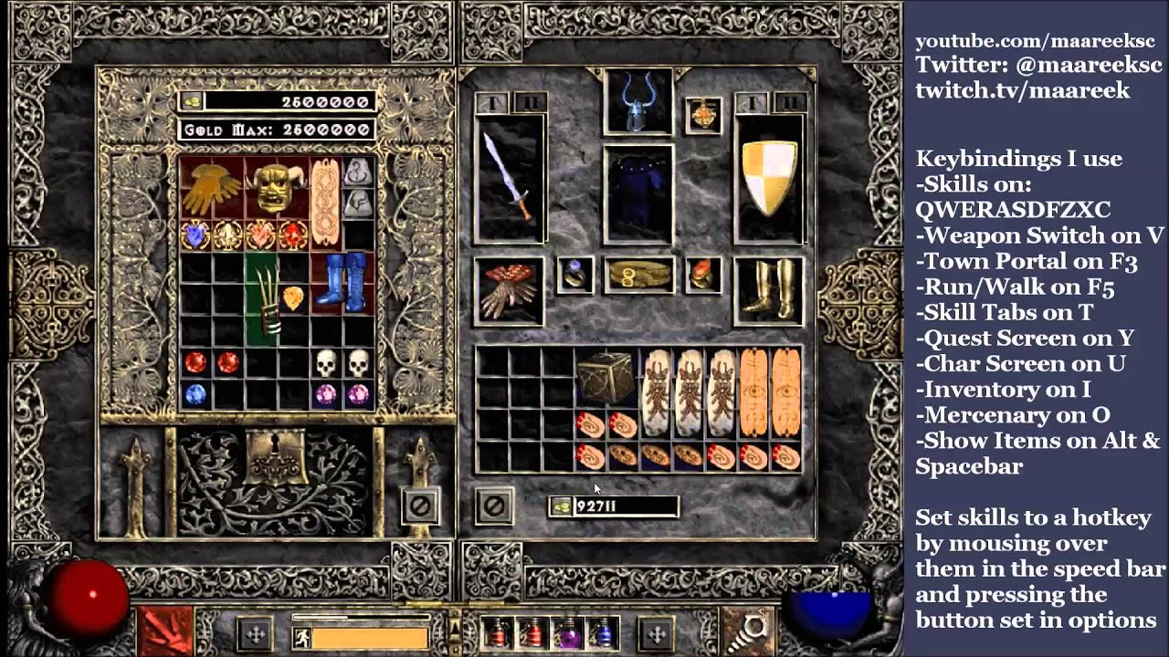 Diablo 2 Mechanics  Choosing and Setting Keybinds  YouTube