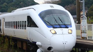 臨時特急かいおう4号 885系SM-1編成　浦田駅通過