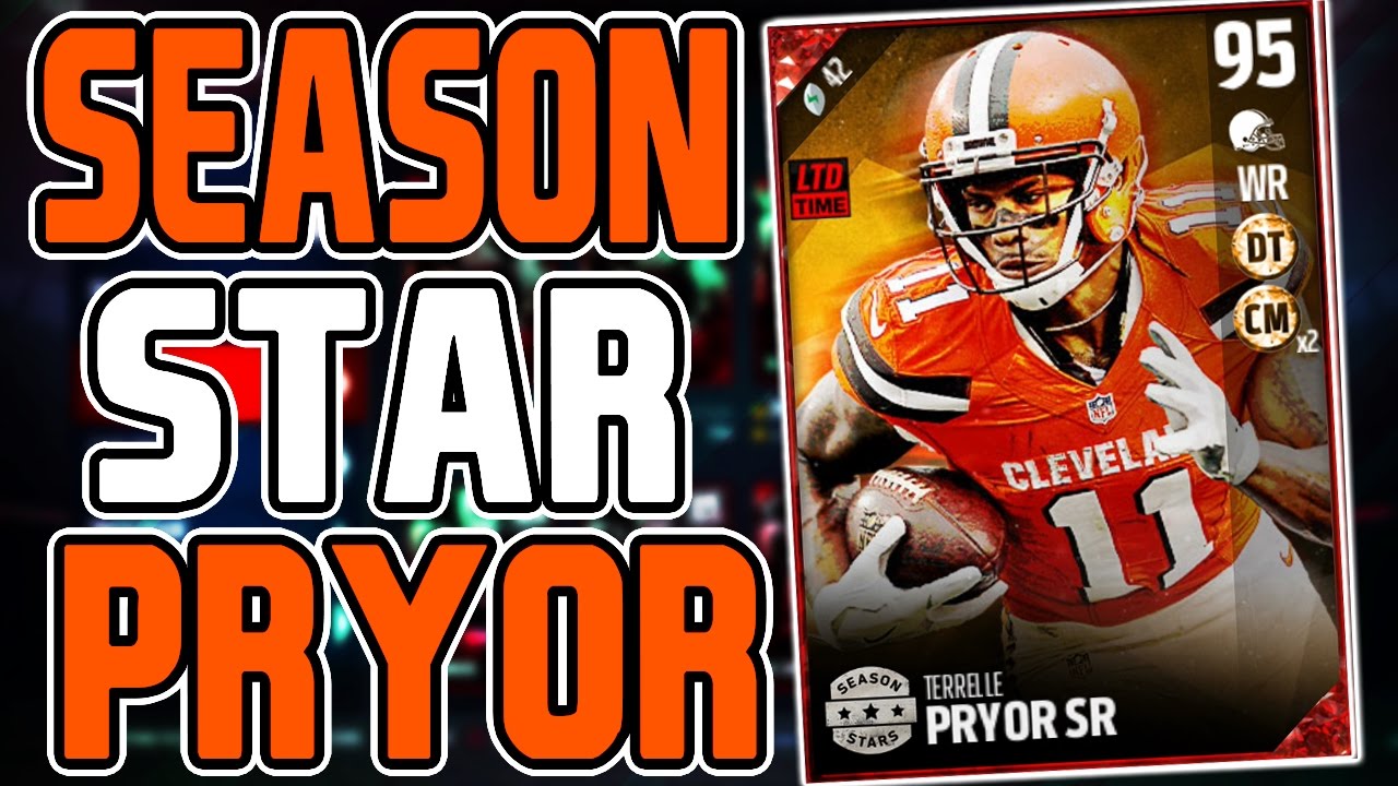 Madden 17 NEW LIMITED TIME SEASON STAR TERRELLE PRYOR! MUT 17 SEASON STAR TERRELLE PRYOR & MORE!