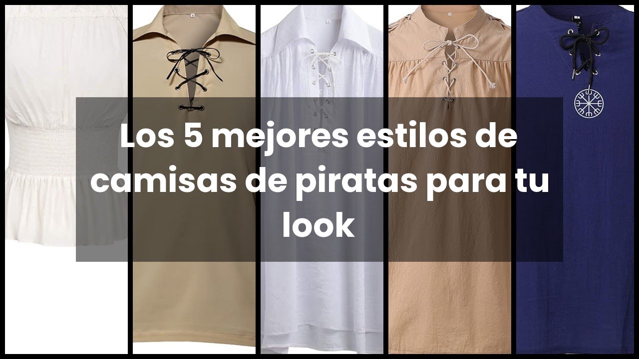 Camisa De Disfraz De Pirata Para Hombre – Estilo Renacentista Del Siglo XVIII Con Volantes De Encaje, Cuello Y Puños Rizados, Ideal Para Halloween Y Fiestas Temáticas (Negro, Talla M)