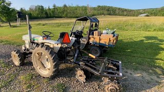 Broadcasting corn Food plot number 1