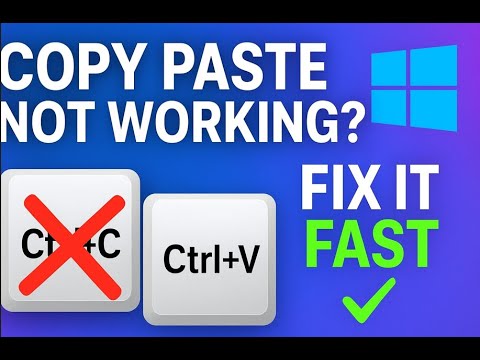 “Fix Copy Paste Not Working in Windows 10/11 | Easy 3 Methods (2025 Guide)” | Dantechfix