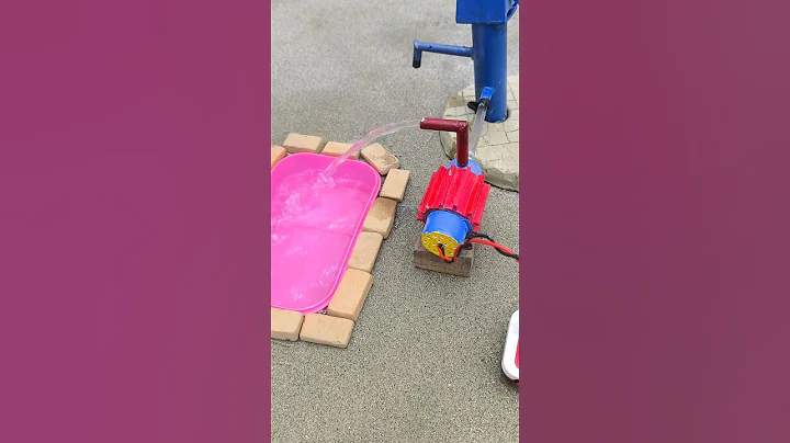 Mini hand pump project water with supply motor drink goat cow #waterpump​ #shorts​ #74