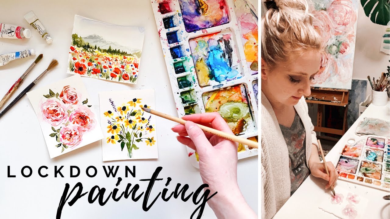 Relaxing Painting Day in Lockdown - YouTube