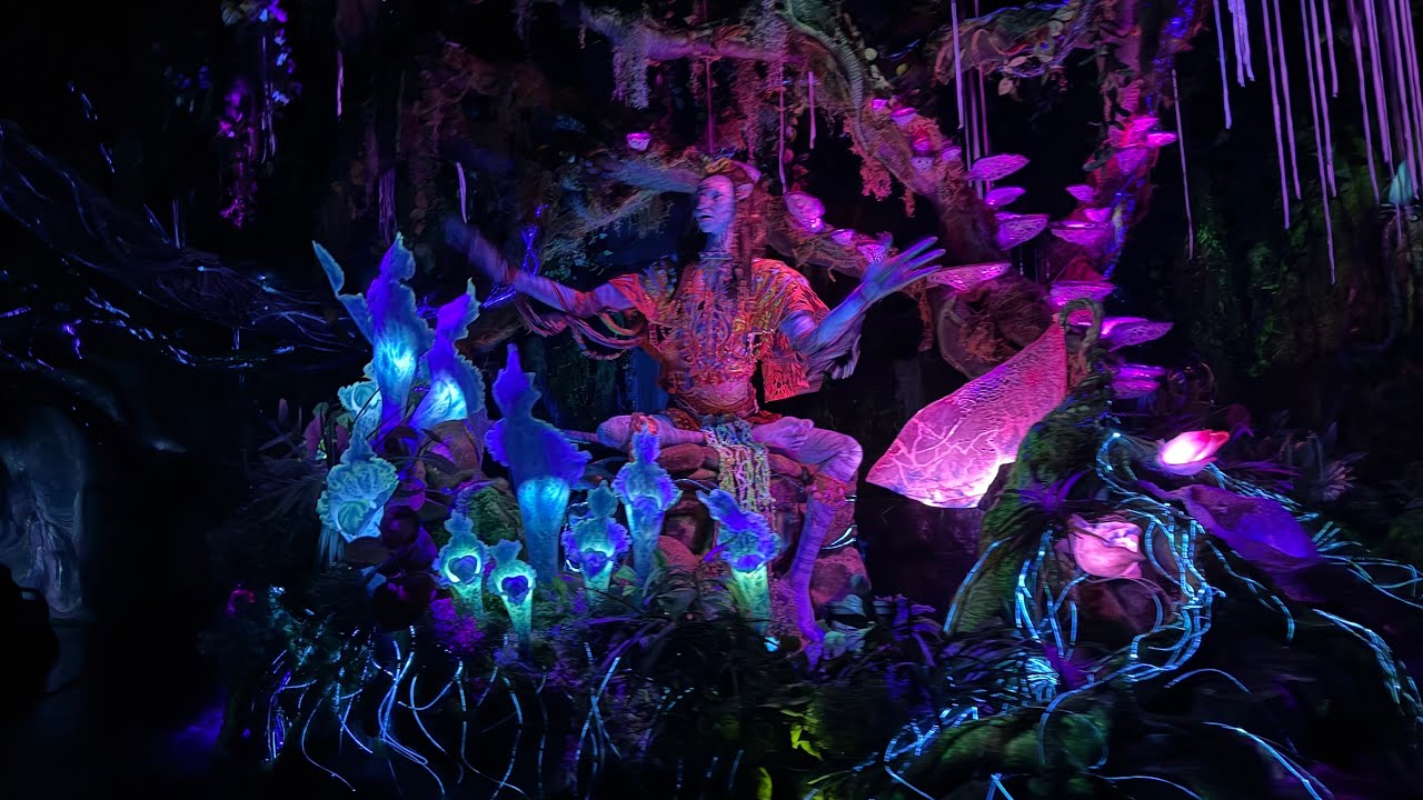 Na’vi River Journey 4K Experience with Excellent Lighting Disney’s Animal Kingdom 2025