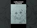 how to draw cute anime girl #animedrawing #short