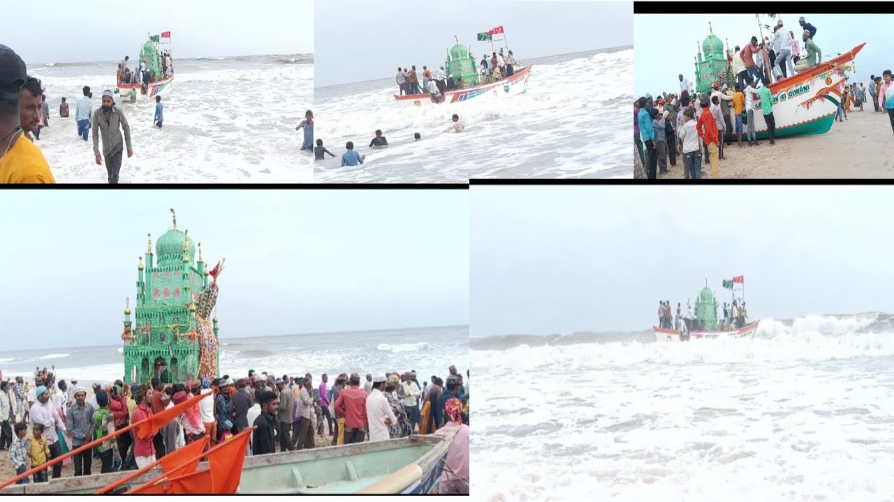 11 August 2025 Mangrol 12  mohram Gujarat moram taji other dafan samundar India Muharram 🌊🛥️