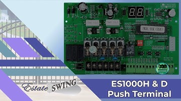 How To Operate Push Terminal on Estate Swing ES 3050 & D Control Board