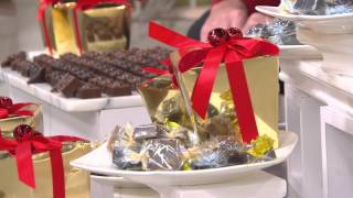 Harry London Set of 6 Gold Foiled Boxes Filled with Chocolates on QVC
