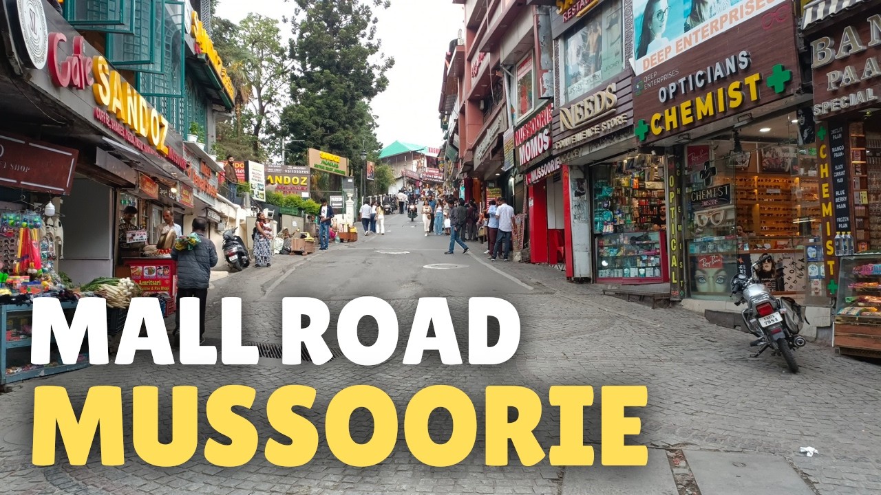 Mussoorie Mall Road Walk | mussoorie mall road | mussoorie | mussoorie tourist places