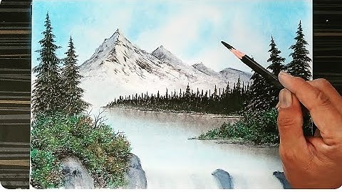 How to draw simple scenery art for beginners.