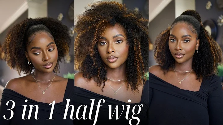 3 In 1 Half Wig ! Quick , Versatile Style ft. Curlscurls